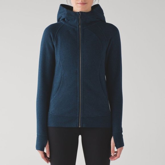 Lululemon Scuba Hoodie IV Heathered Nocturnal Teal - Picture 1 of 3